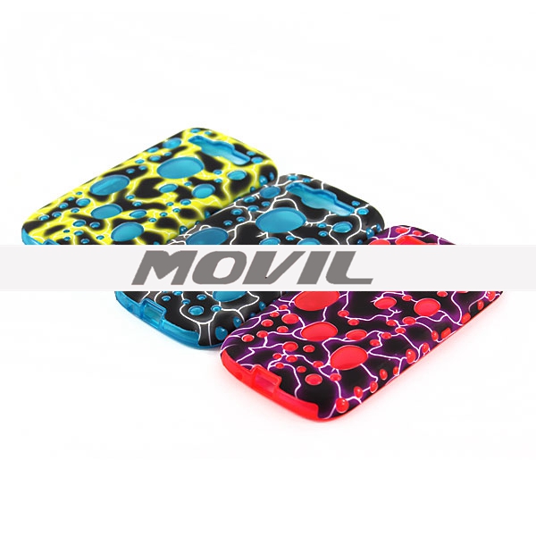 NP-2496 Burbujas de color funda para Samsung Galaxy S3 I9300-11